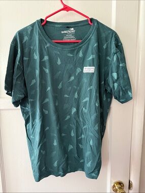 Wild Kiwi Fern Print Tee in Teal